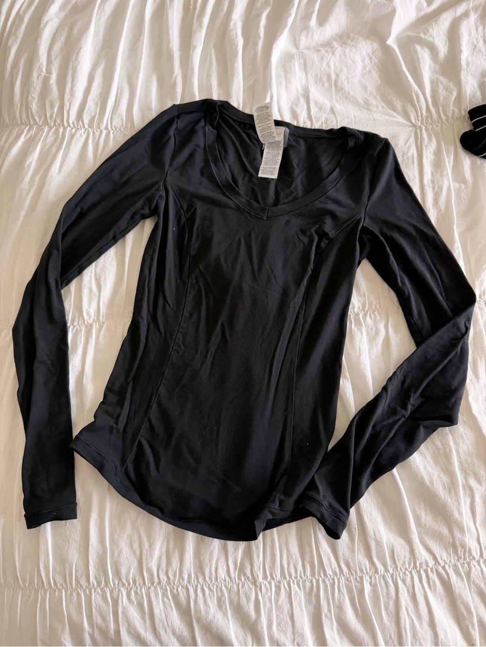 Oner Active Black Long-Sleeve V-Neck Tee